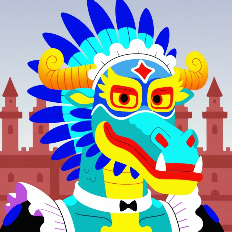 Lucho Luchon, Dragon, Blue Scales, White Countershading, Sol...
