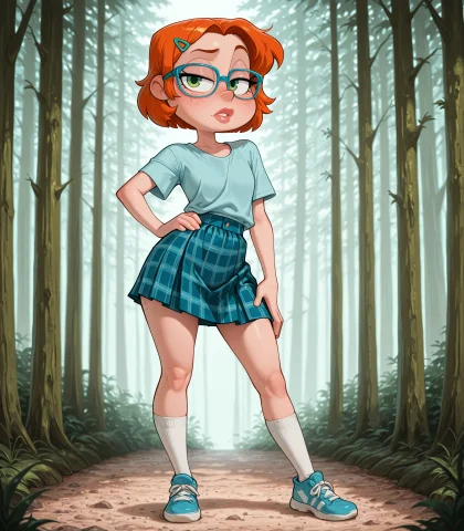 Pearlyperf, 1girl, Solo, Short Hair, Orange Hair, Parted Hai... — Stable Diffusion AI Prompt: pearlyperf, 1girl, solo, short hair, orange hair, parted hair, freckles, haircli...