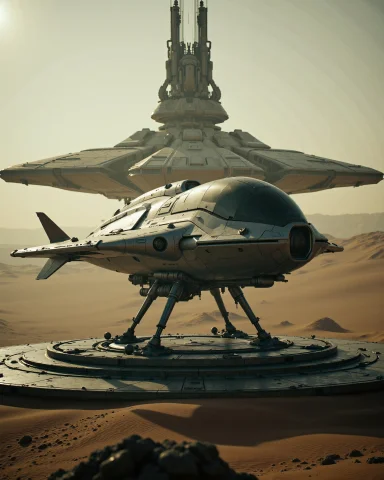 In The Style Of Cksx, Science Fiction Scene Likely From A Sc... — FLUX AI Prompt: in the style of cksx, science fiction scene likely from a science fiction movie...