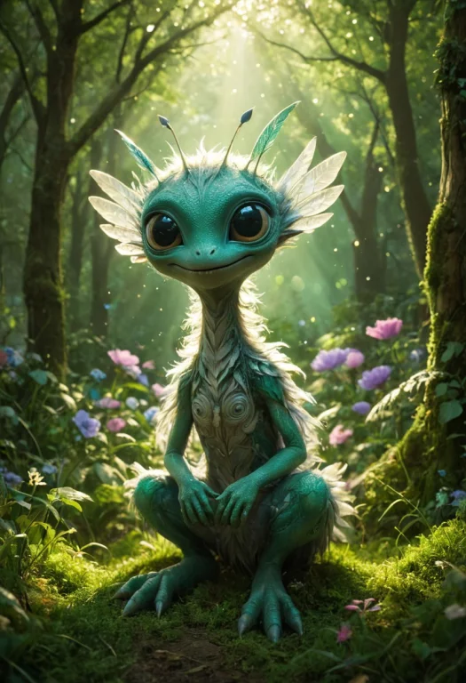 Charming Alien World Filled With Lush, Vibrant Landscapes An...