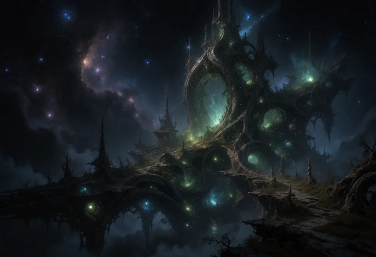 A Colossal Derelict Alien Megastructure Floats Serenely Amid...