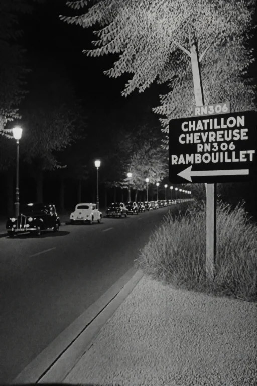 Monochrome, 1940s Film Noir, Heavy Film Grain, Hard Side Lig...