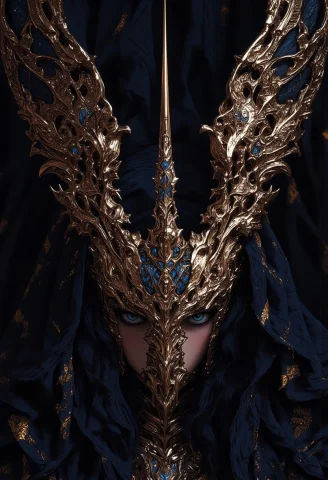 The High Priestess Of The Order Of The Black Veil Lent Her S... — FLUX AI Prompt: "The high priestess of the Order of the Black Veil lent her support to the newbo...