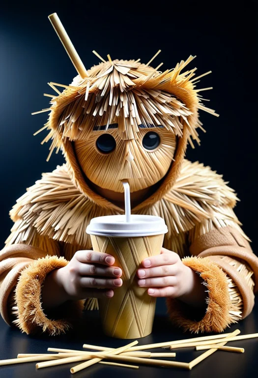 Masterpiece, Best Quality, Absurdres, No Humans, Straw Drink...