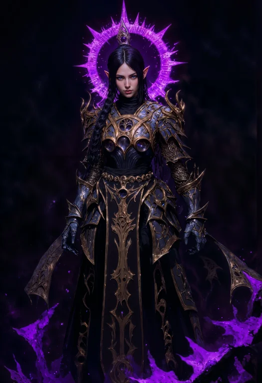 Shadowdj, A Digital Fantasy Artwork Depicting A Fantasy Char...