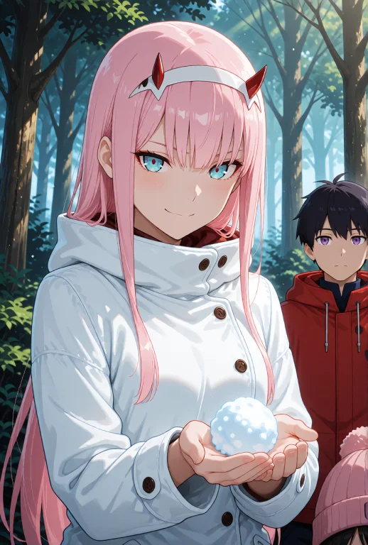 Zero Two From Darling In The Franxx, Human-demon Hybrid, Lon...