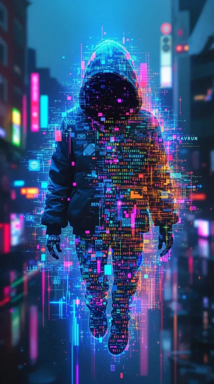 Hyper Realistic, Full Body Shot Of An 1 Hologram Spirit, Amb...