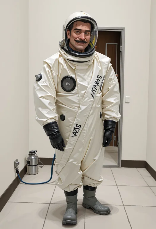 Sc8pesuit, Detailed Background, Solo, Mature Male, Facial Ha...