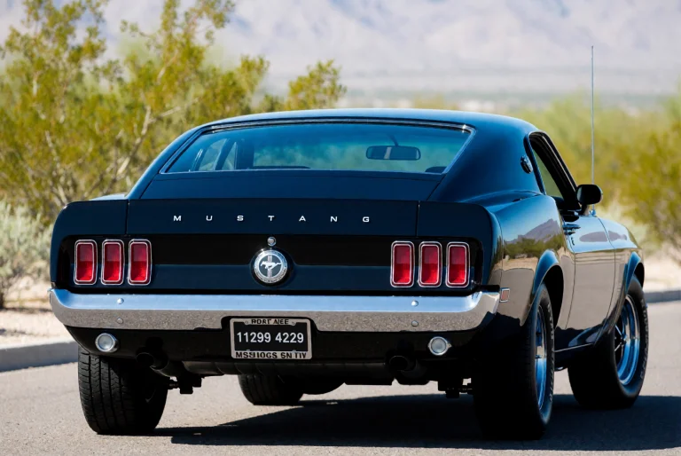 Boss429. Photograph Of A Classic Black 11968 Ford Mustang Bo...