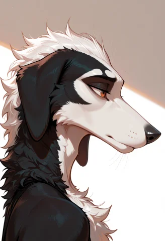 B0rz01, Anthro Borzoi, A Profile Portrait Of An Anthro Borzo... — Stable Diffusion AI Prompt: b0rz01, anthro borzoi, a profile portrait of an anthro borzoi male, head and sho...