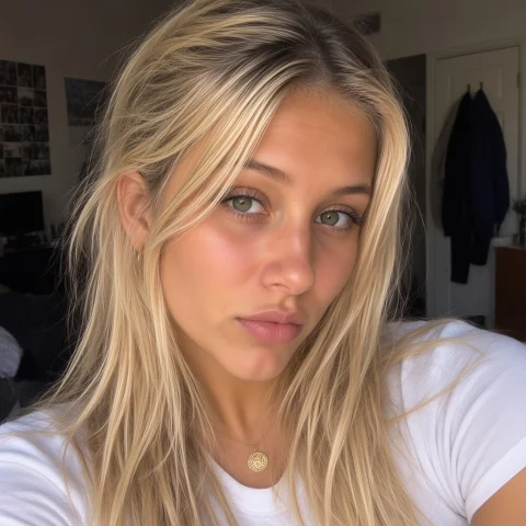 Cleo, Close-up Candid Smartphone Portrait, Looking Directly... — Stable Diffusion AI Prompt: cleo, close-up candid smartphone portrait, looking directly at the camera, neutr...