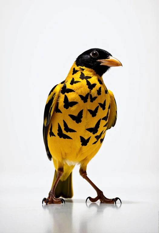 The Photography Of A Golden Oriole2 Photograph, With Its Whi...