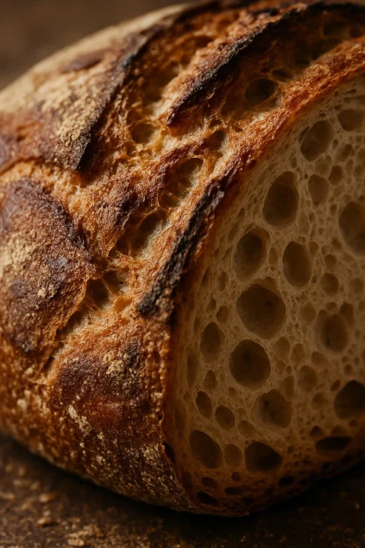 Macro Image Of High Quality Bread, Detailed, Realistic, 8k U...