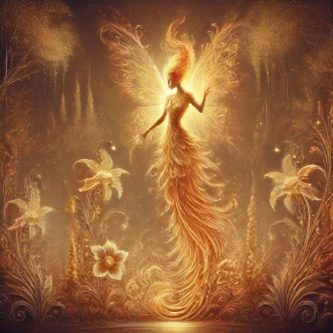 Flamestyle, Beautiful Fairy, Garden — Stable Diffusion AI Prompt: flamestyle, beautiful fairy, garden