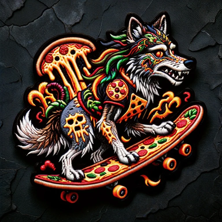 Grunge Style Horror-themed Wolf Visiting From Cheese Forest...