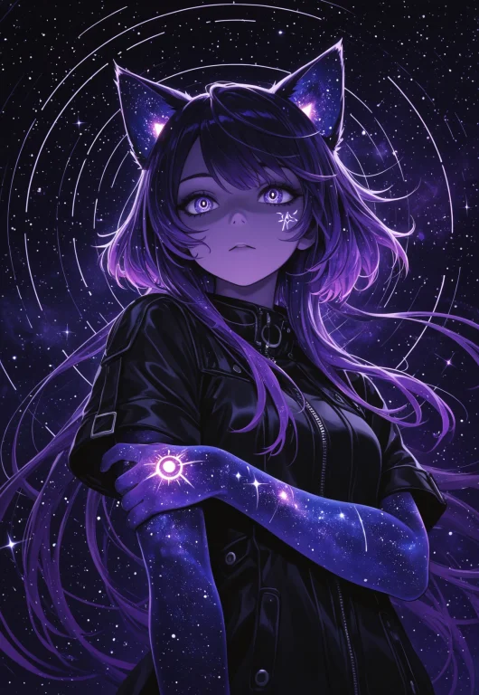 Masterpiece, Best Quality, Abstract Anime Illustration, Cosm...