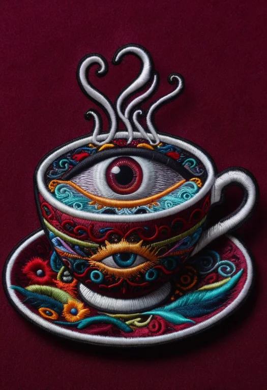 8k, Raw Digital Photo, A Teacup With A Single Large Eye Insi...