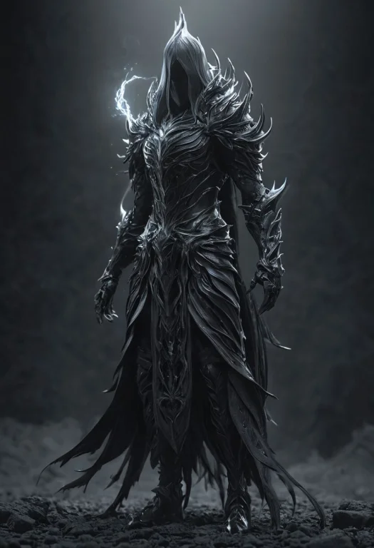 Full Body Shot, Void Arcanist5 Hyper Detailed, Volumetric Li...