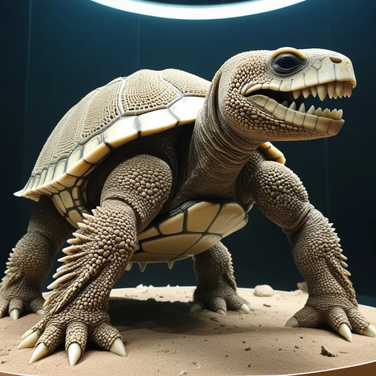 Madefromteef,made Of Teeth, An Animal, Turtle ,a Display Sho...