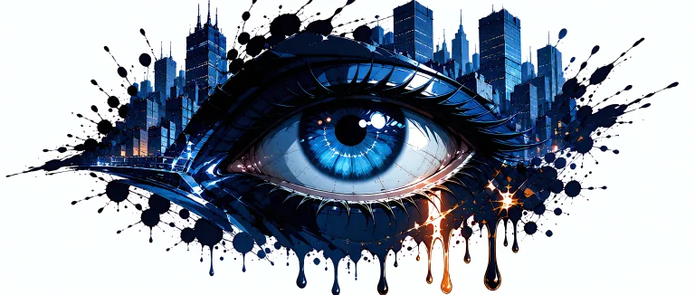 Inkrelic,, An Avant-garde Ink Illustration,, Blending Techni...