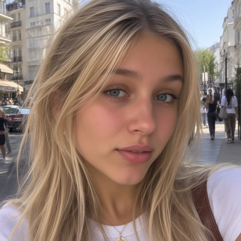 Cleo Close-up Candid Smartphone Portrait, Looking Directly A...