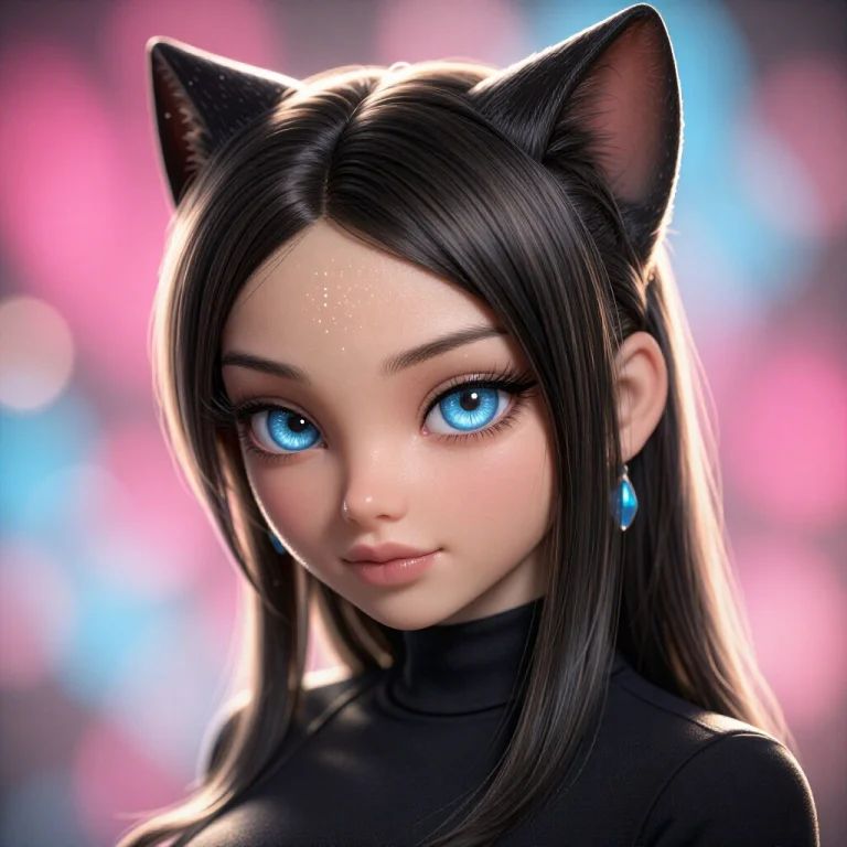 Digital Artwork Of A 18 Year Old Woman, Anime-style Girl Wit...