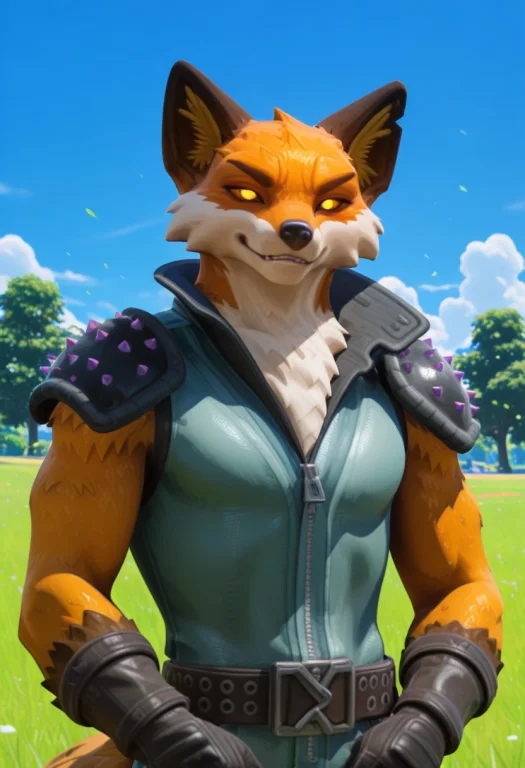 Fennix, Fenn1x, Fox, Red Foxes, Male, Orange Skin Fur, Yello...