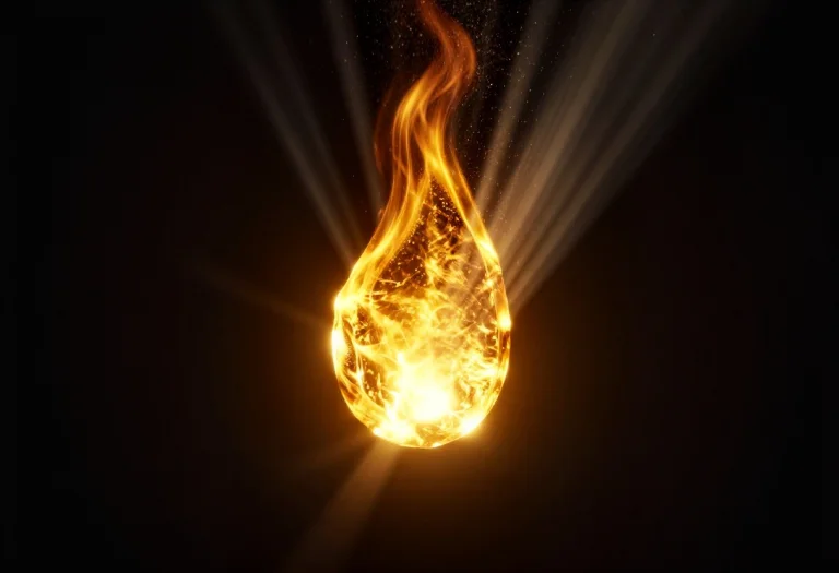 A Single, Glowing Golden Ember Igniting Inside An Extremely...
