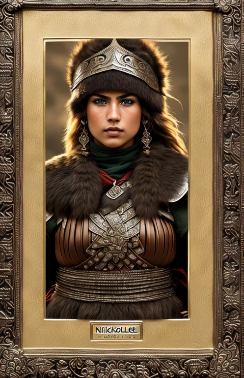 Photograph Of Nickole Tkchar Warrior, Highly Detailed, Award...