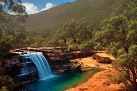 Amazing Australian Landscape — Stable Diffusion AI Prompt: amazing Australian landscape
