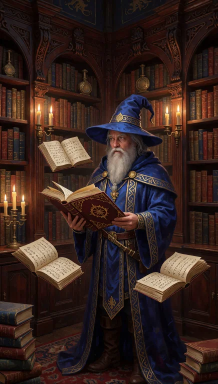 44. Dd Wizard Library, Victorian Mahogany Bookshelves, Float...
