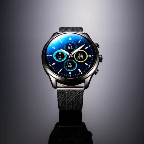 Loratech3titaniumbrushedv10.80, Techtitanium, A Smartwatch O... — SDXL AI Prompt: , techtitanium, a smartwatch on a brushed titanium surface, cool aerospace-grade...
