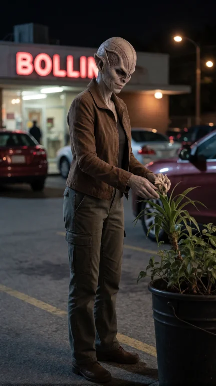 Rmnfml Alien Woman, Three-quarter From Mid-thigh Up, Eye-lev...
