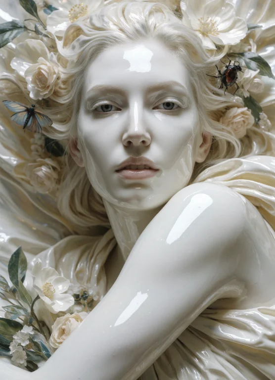 Portrait Of The Most Beautiful Form Of Chaos, Elegant, Bruta...