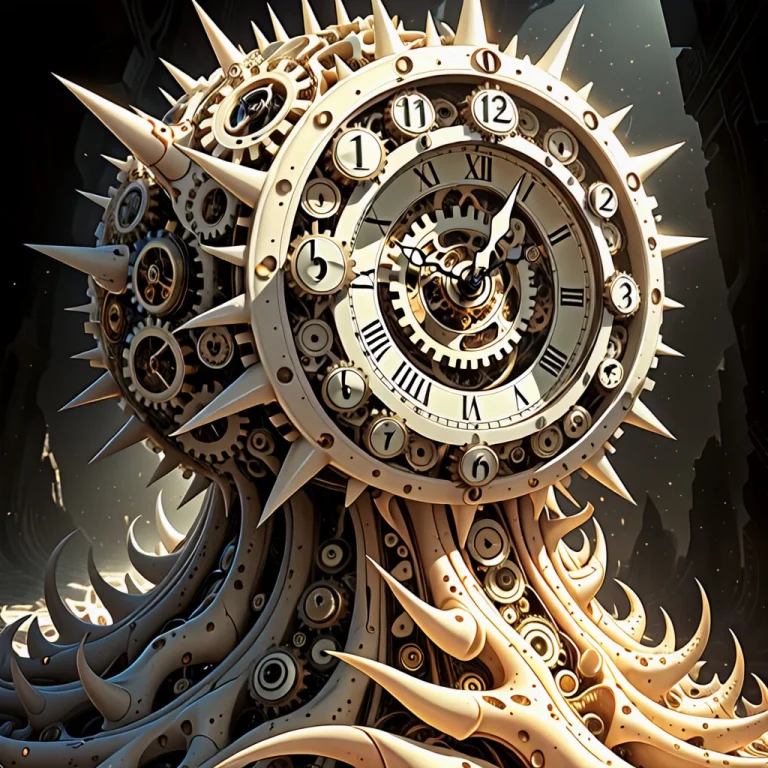 Vintage Clock With Exposed Mechanics1.2 Madefromteef, Gears...