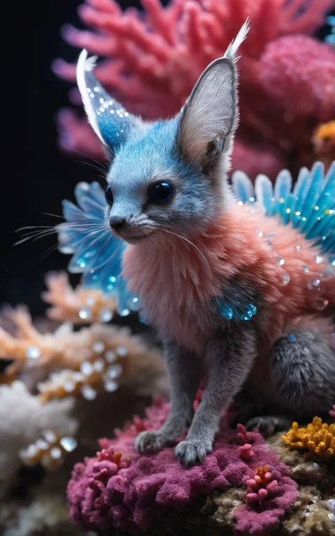 Creature,coral,biomimetic,serene,life Form,elusive,tufted-ta...