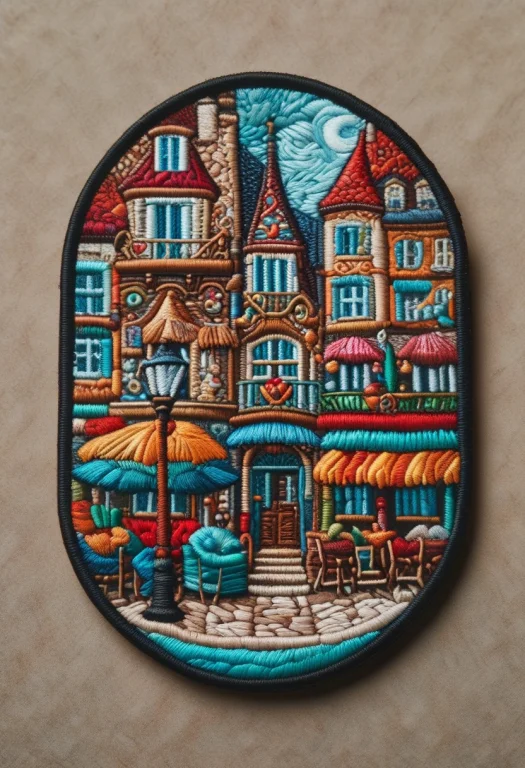 Ral-embroideredpatchc ,.embroidered Patch Of, Expressionist...