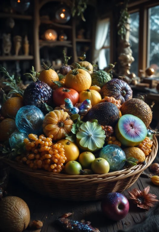 Create A Detailed Uhd Image Of A Rustic Wooden Table Inside...