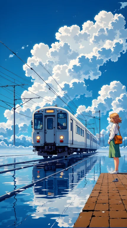 Beautifully Detailed And Serene Illustration Of A Person Sta...