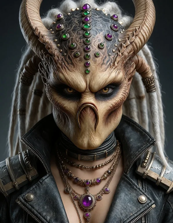 A Highly Detailed, Digital Photograph Of A Person Predator Y...