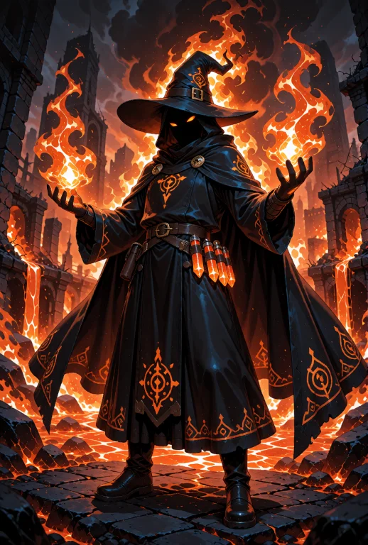 A Mysterious Dark Mage, Human Race, With A Completely Obscur...