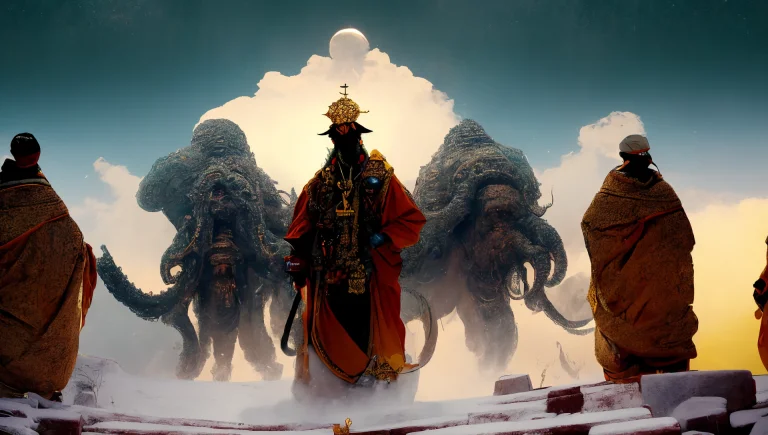 Wide-shot, Action, Epic Composition, Photo Of The Most High...
