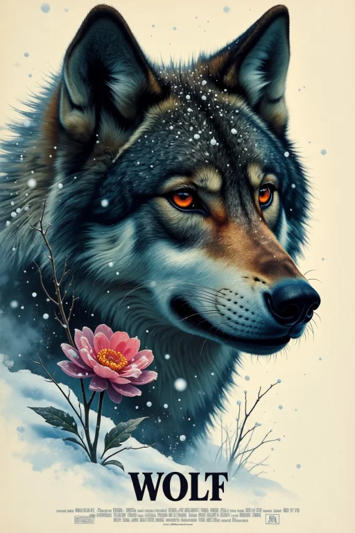 Love, Thunder, Wolf, Flower, Snow