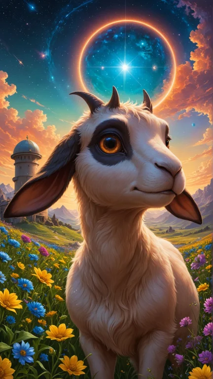 By Magali Villeneuve And Moebius, Painting, A Vibrant And Co...