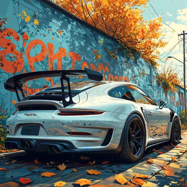 Calendar Illustration Of A Porsche Gt3 Gt3 Wallpaper, In The...