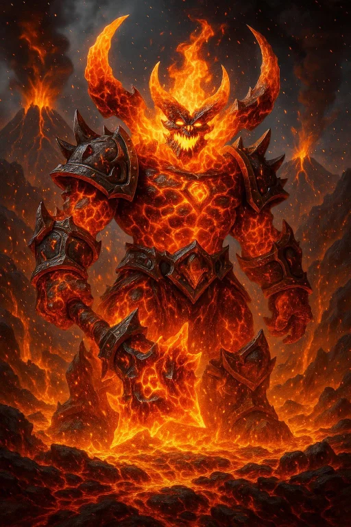 A Hyper-realistic 8k Photograph Of Ragnaros From World Of Wa...