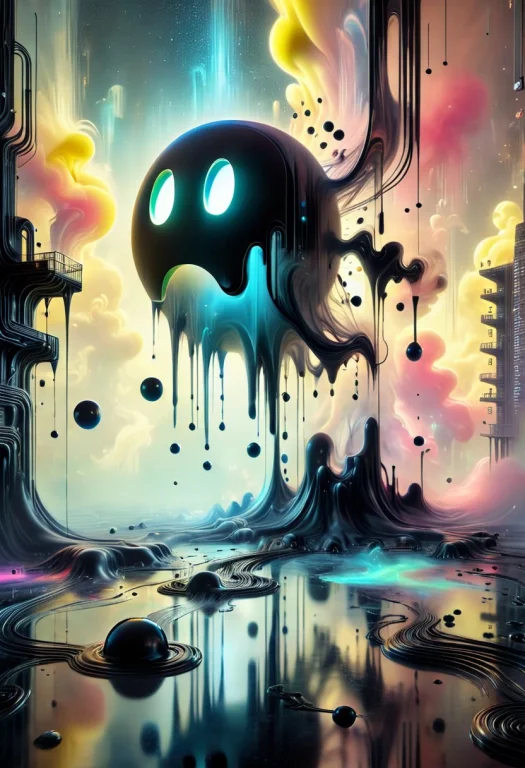 Donm5h4d0wm317xl, In A Whimsically Haunting Scene,a Digital...