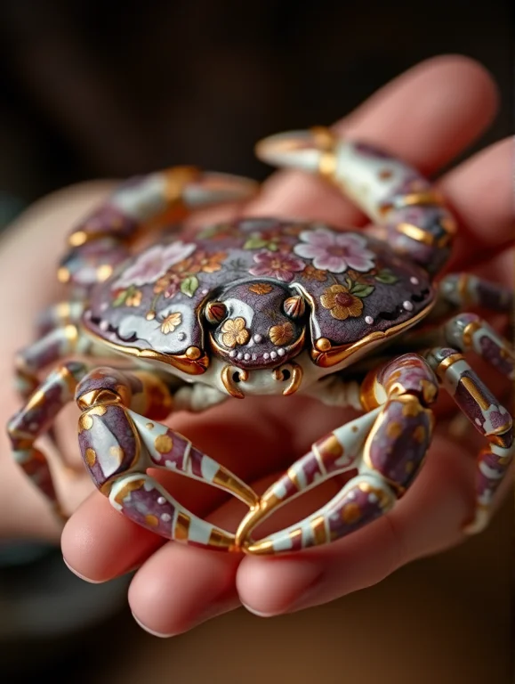 An Artistic Image Focused On The Intricate Details Of The Cr...