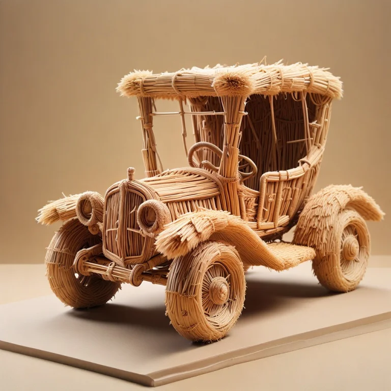 Masterpiece, Car Made Of Straw, Ford T 1905