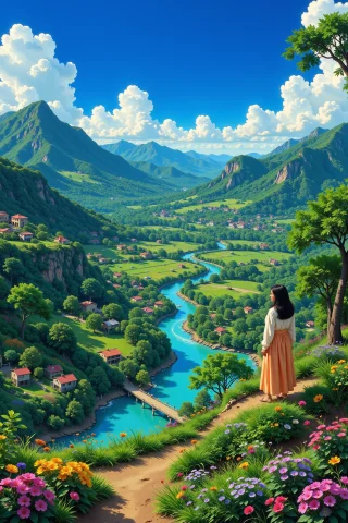 Filipino Beautiful Landscape, Noon, Woman, Very Intricate, V... — Stable Diffusion AI Prompt: Filipino beautiful landscape, noon, woman, very intricate, very detailed, sharp,...